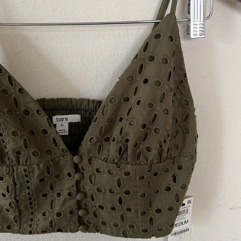 bar lll Green Crop Top